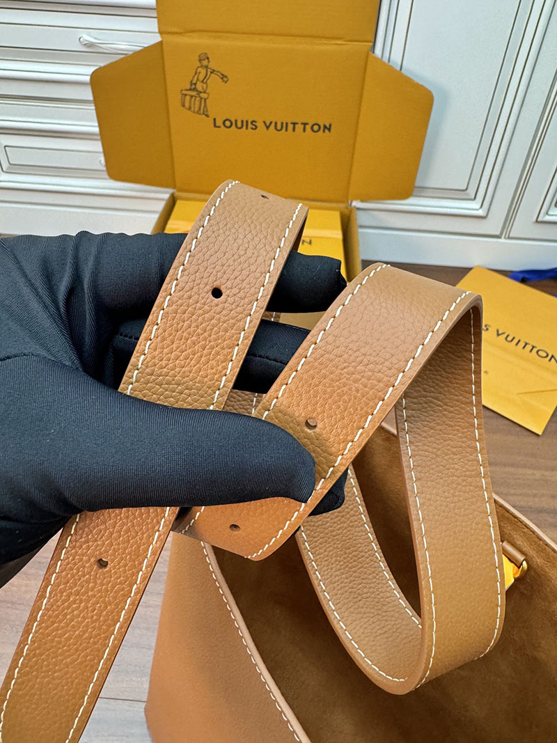 逸品 ルイヴィトン ロウキーホーボーMM M24974 グレインカーフレザー コニャック ゴールド金具 LOUIS VUITTON - 画像 (5)
