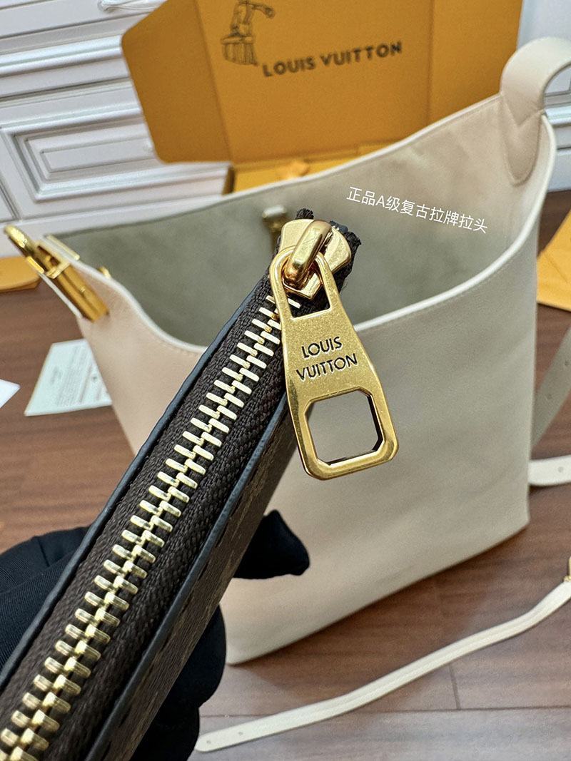 逸品 ルイヴィトン ロウキーホーボーMM M25022 グレインカーフレザー マルチカラー ベージュ ゴールド金具 LOUIS VUITTON - 画像 (7)