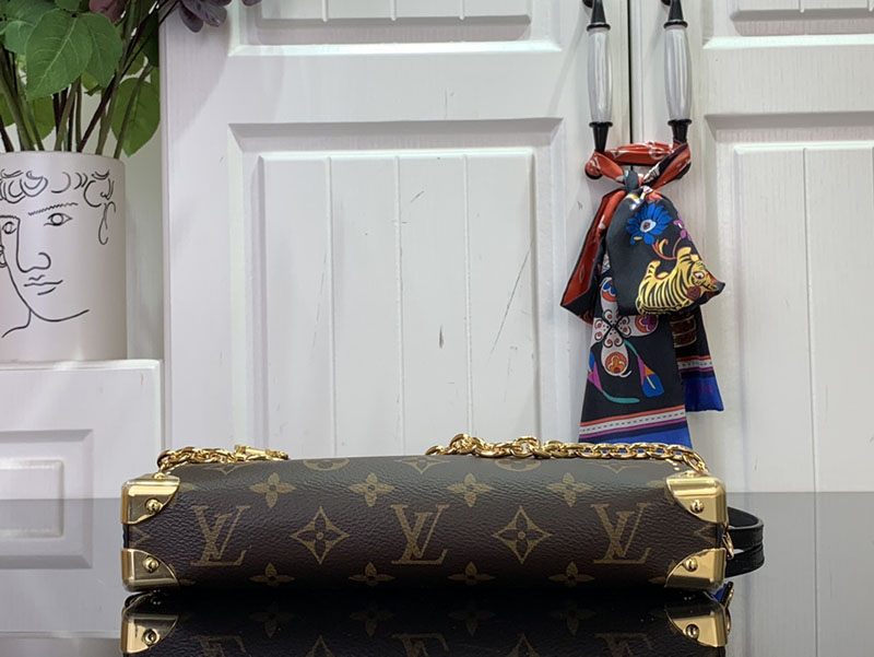 LOUIS VUITTON M13147 2025クルーズコレクション モノグラム スリム トランク ショルダーバッグ 超N品 - 画像 (6)