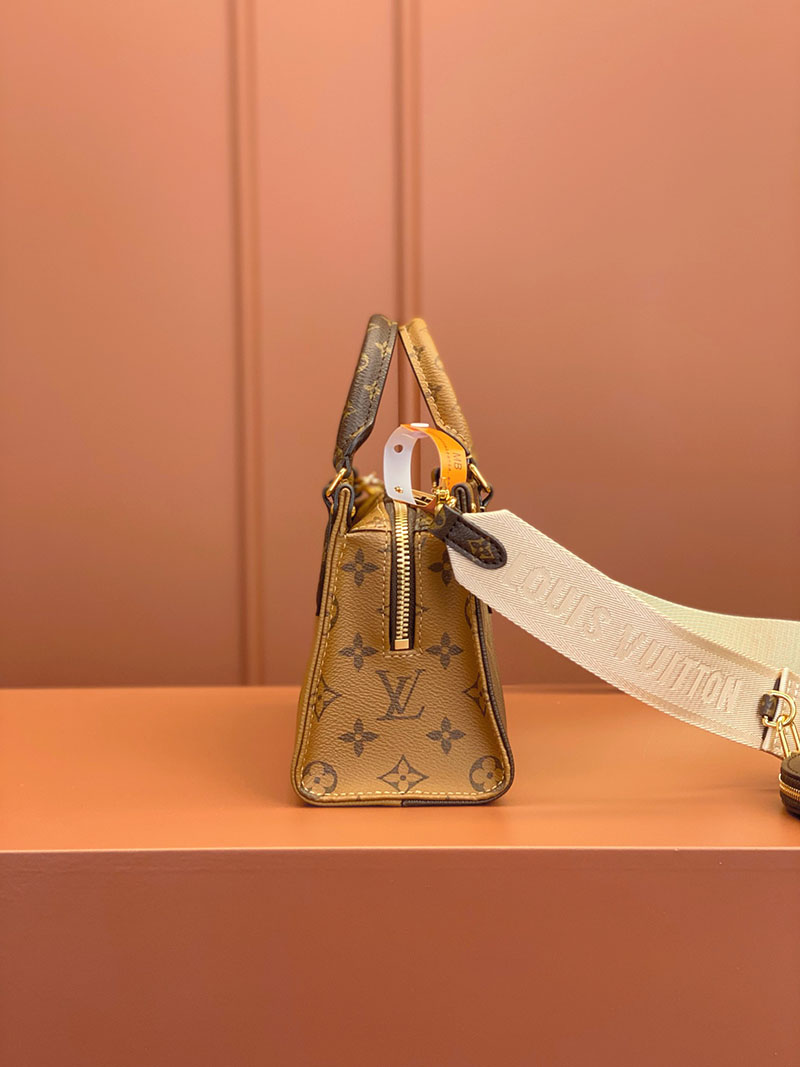 逸品 ルイヴィトン M46653 ハンドバッグ モノグラム オンザゴー EW ブラウン LOUIS VUITTON - 画像 (6)