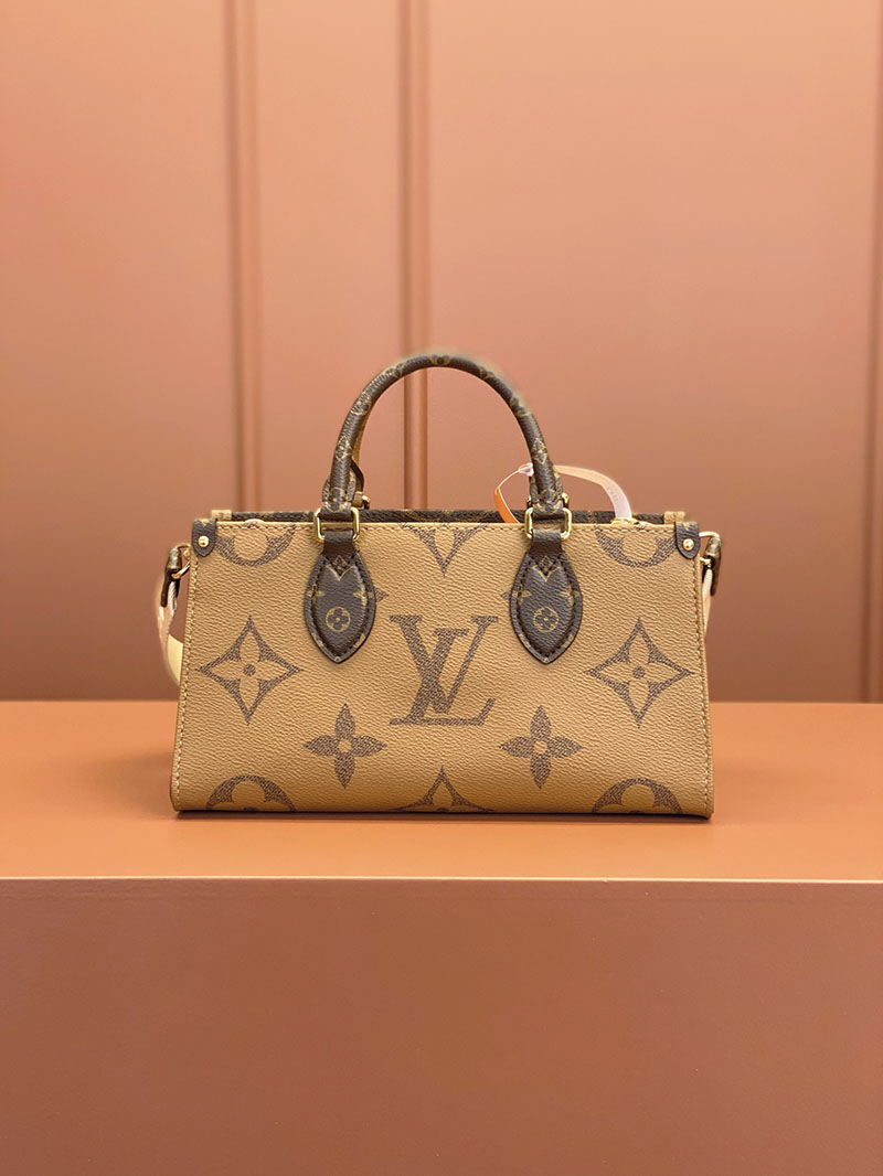 逸品 ルイヴィトン M46653 ハンドバッグ モノグラム オンザゴー EW ブラウン LOUIS VUITTON - 画像 (3)