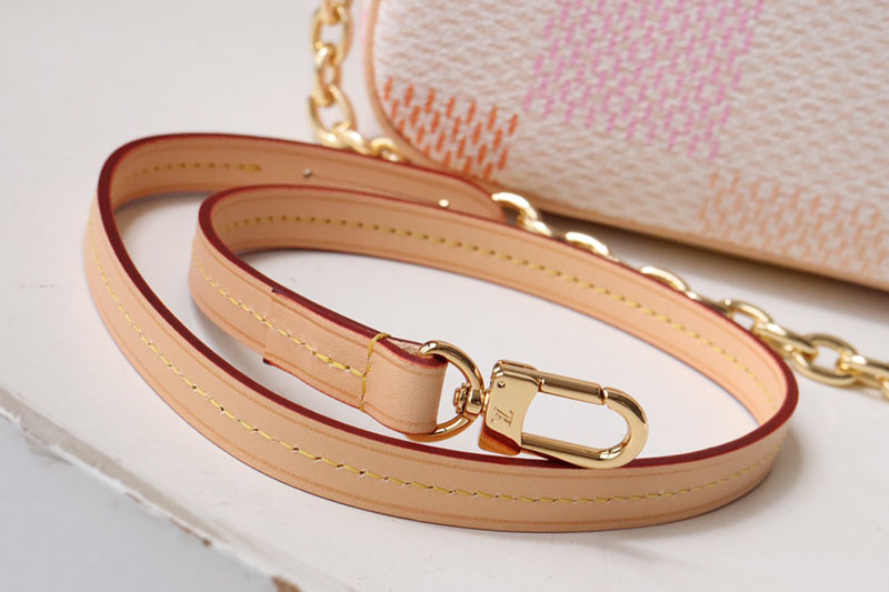 LOUIS VUITTON ショルダーバッグ ダミエリシャス ポシェット・アクセソワール N40642 超N品 ルイヴィトンミニポーチ - 画像 (9)