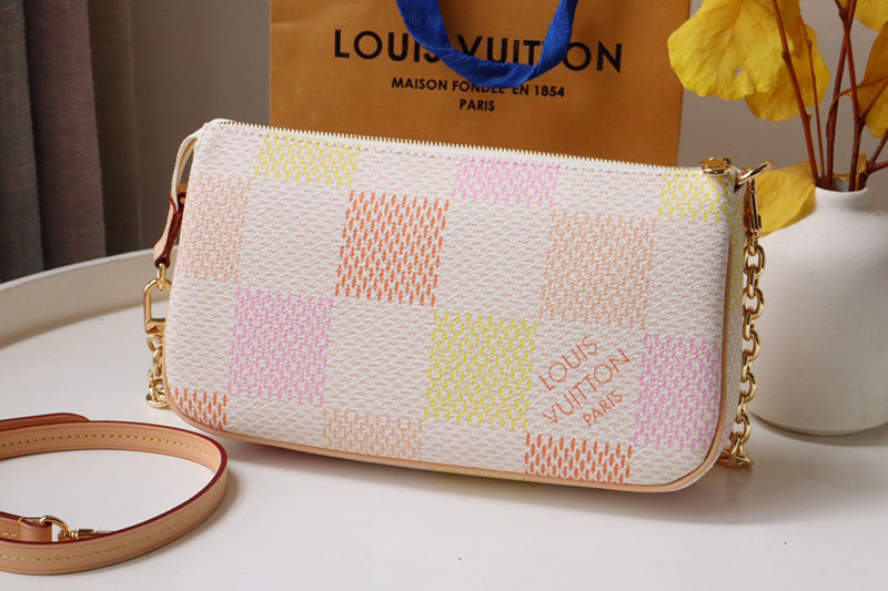 LOUIS VUITTON ショルダーバッグ ダミエリシャス ポシェット・アクセソワール N40642 超N品 ルイヴィトンミニポーチ - 画像 (8)