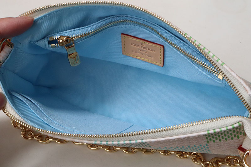 LOUIS VUITTON ダミエリシャス ポシェット・アクセソワール ピスタチオ lv301697 超N品 ルイヴィトンミニポーチ - 画像 (4)