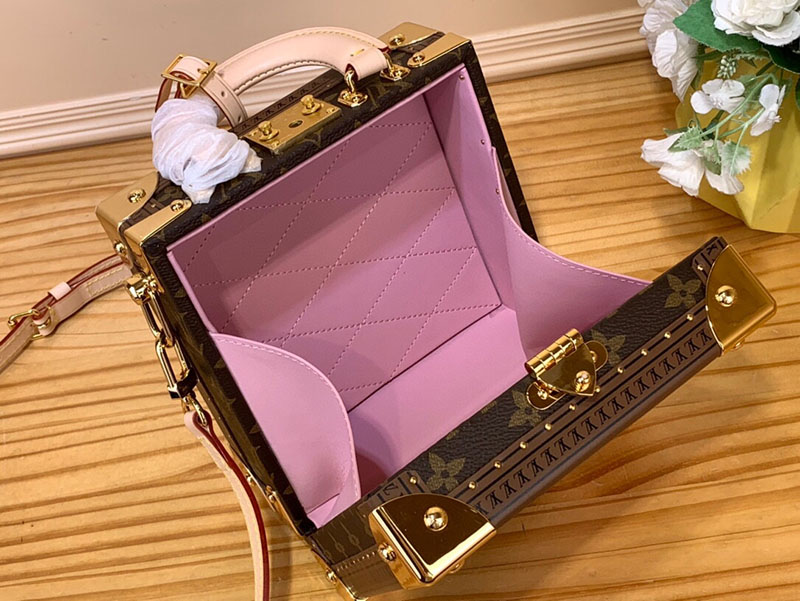 LOUIS VUITTON M11210 ミニ スクエア トランク ブラウン 超N品 ルイヴィトン クラッチボックス - 画像 (3)