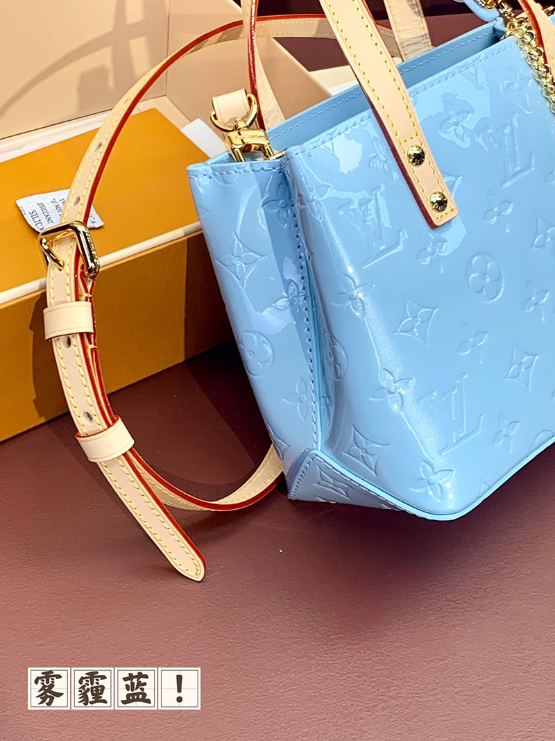 LOUIS VUITTON ヴェルニ LVリミックス リード PM スカイ M24144 レディース モノグラムヴェルニ トートバッグ 超N品 - 画像 (4)
