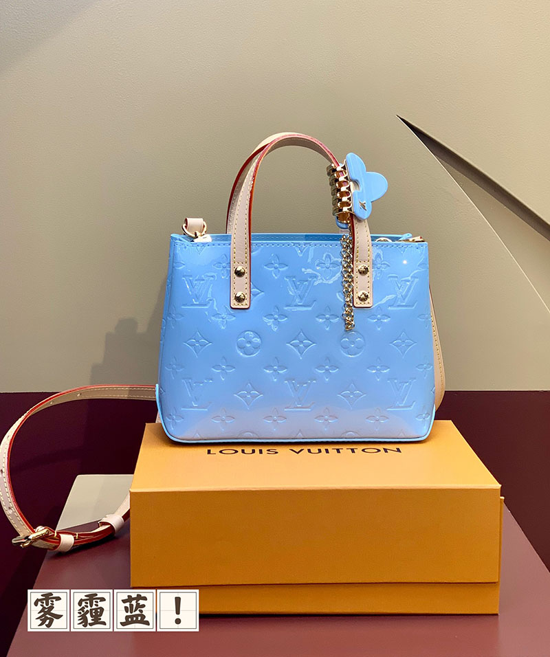 LOUIS VUITTON ヴェルニ LVリミックス リード PM スカイ M24144 レディース モノグラムヴェルニ トートバッグ 超N品 - 画像 (2)