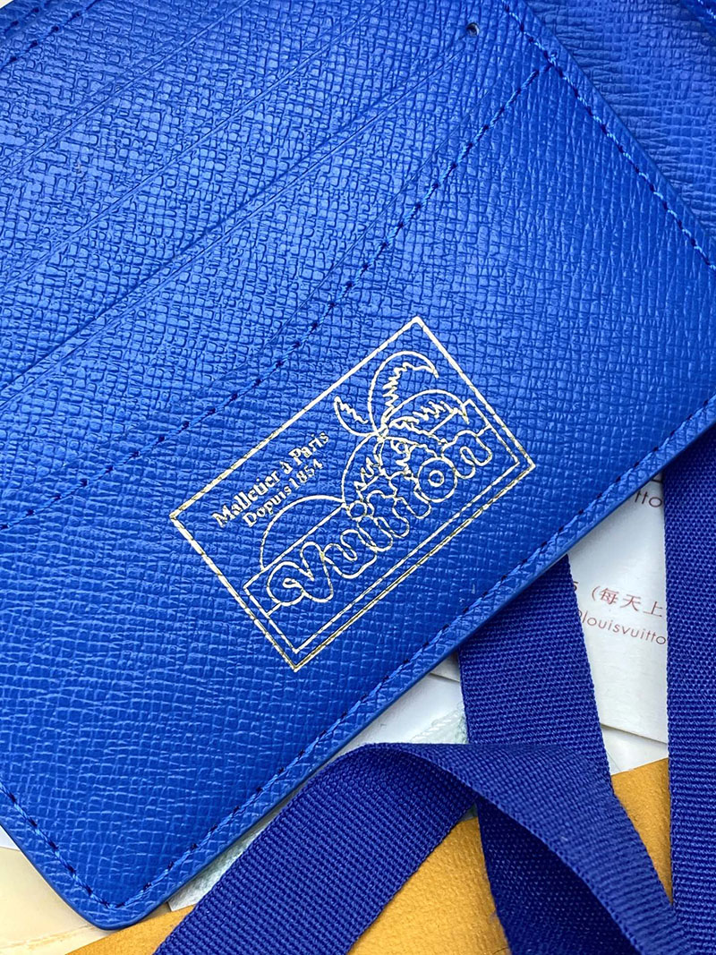 LOUIS VUITTON ポルトフォイユ・ミュルティプル lv301788 ブライト ブルー 超N品 ルイヴィトン 財布 二つ折り 小銭入れあり - 画像 (3)