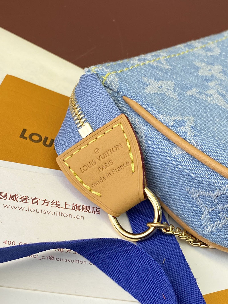 ルイヴィトン アウトレット 店舗 LOUIS VUITTON ミニ・ポシェット・アクセソワール lv301797 超N品 ヴィトン デニム バッグ 新作 - 画像 (3)