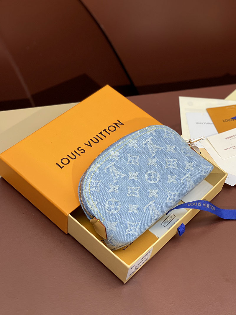 ルイヴィトン アウトレット 店舗 LOUIS VUITTON ポーチ モノグラム・デニム ポシェット・コスメティック M83616 - 画像 (9)