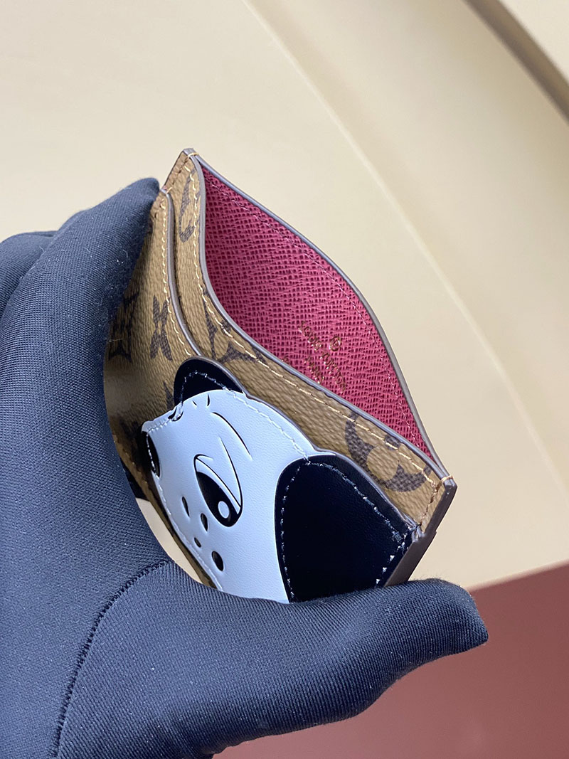 LOUIS VUITTON ポルトカルト・サーンプル モノグラム・リバース カードケース 犬 M83691 超N品 ヴィトン カードケース 財布代わり - 画像 (4)