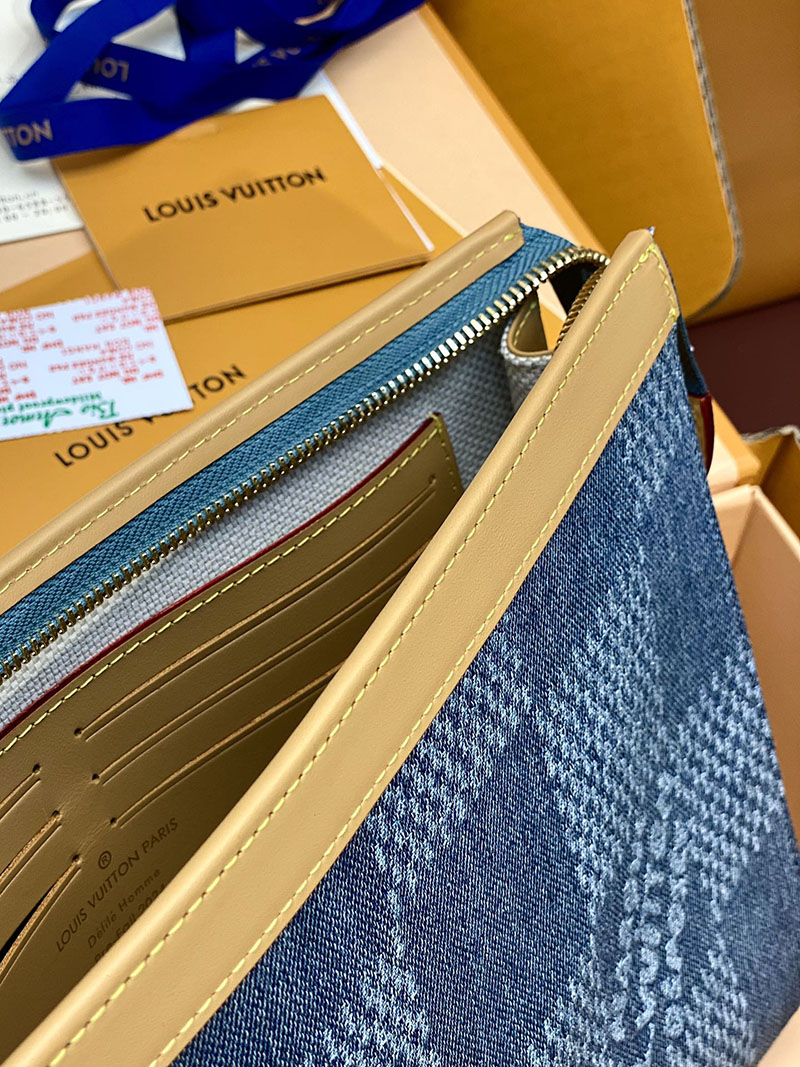 ルイヴィトン アウトレット 店舗 LOUIS VUITTON ポシェット・ヴォワヤージュ MM lv301814 ルイヴィトン モノグラムデニム バッグ - 画像 (8)