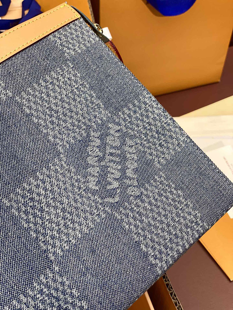 ルイヴィトン アウトレット 店舗 LOUIS VUITTON ポシェット・ヴォワヤージュ MM lv301814 ルイヴィトン モノグラムデニム バッグ - 画像 (4)