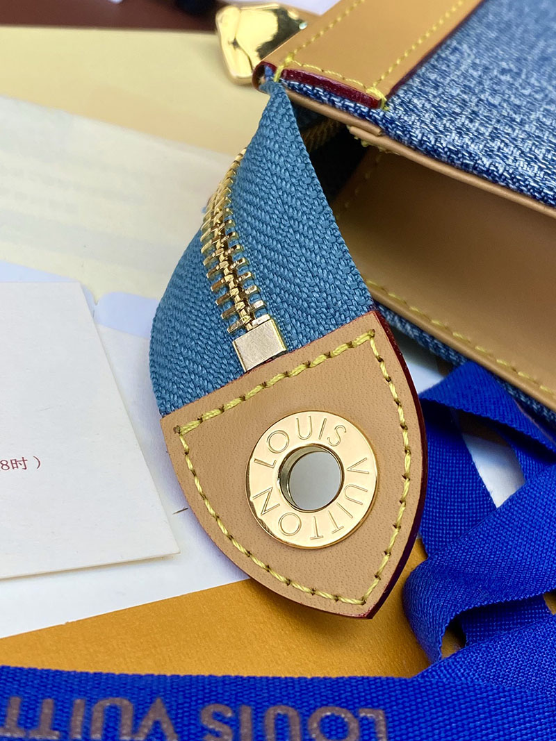 ルイヴィトン アウトレット 店舗 LOUIS VUITTON ポシェット・ヴォワヤージュ MM lv301814 ルイヴィトン モノグラムデニム バッグ - 画像 (3)