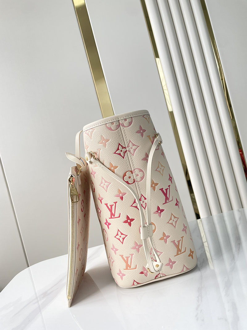 ルイヴィトン アウトレット 店舗 LOUIS VUITTON M47080 モノグラムアンプラント ネヴァーフル MM ショルダーバッグ 肩掛け ポーチ付き トートバッグ - 画像 (6)