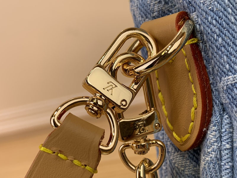 ルイヴィトン アウトレット 店舗 LOUIS VUITTON ポシェット リヴ M83532 モノグラムデニム レディースショルダーバッグ スカイブルー - 画像 (5)