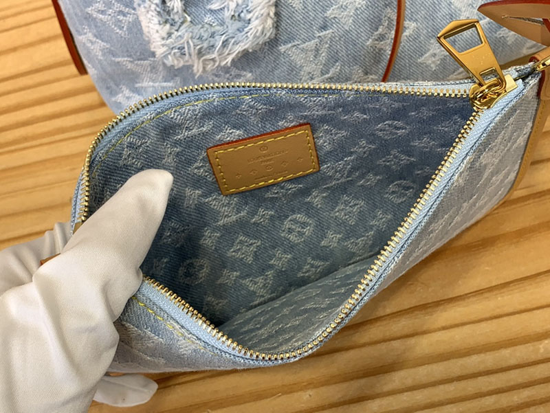 ルイヴィトン アウトレット 店舗 LOUIS VUITTON モノグラム・デニム キャリーオール NM PM M11462 ヴィトン デニム レディース - 画像 (4)