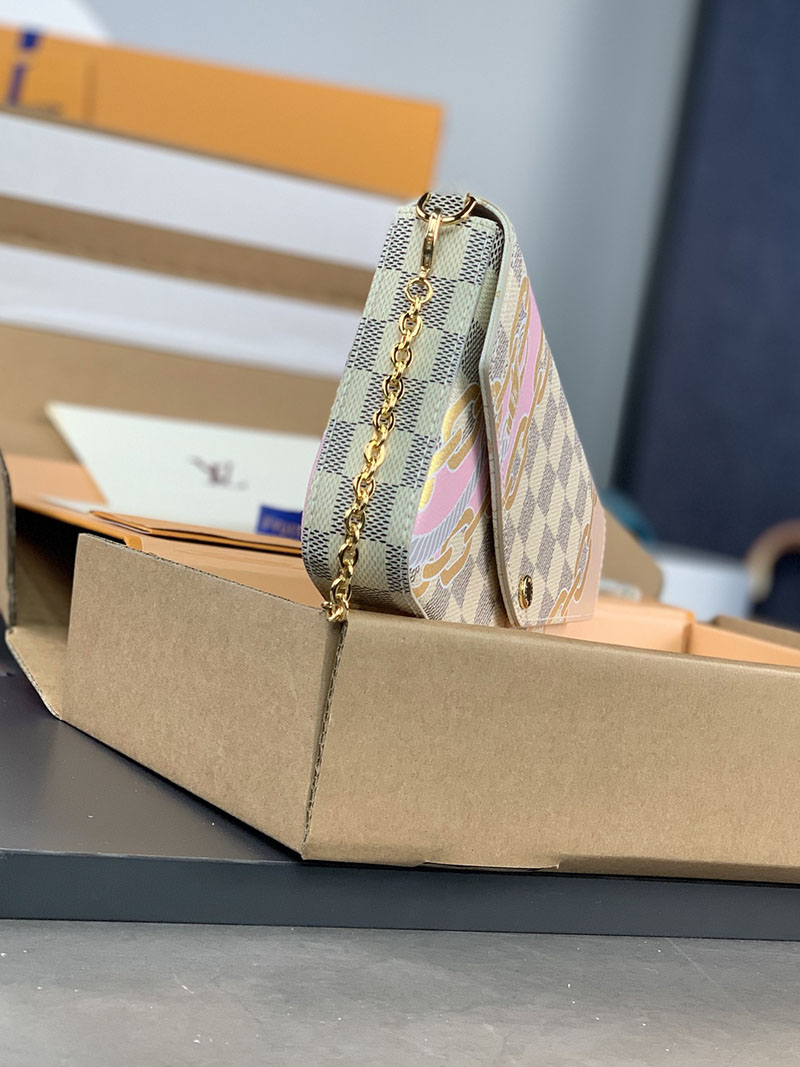 ルイヴィトン アウトレット 店舗 LOUIS VUITTON ポシェット・フェリシー N40466 ルイヴィトンダミエ斜めがけショルダーバッグ - 画像 (5)