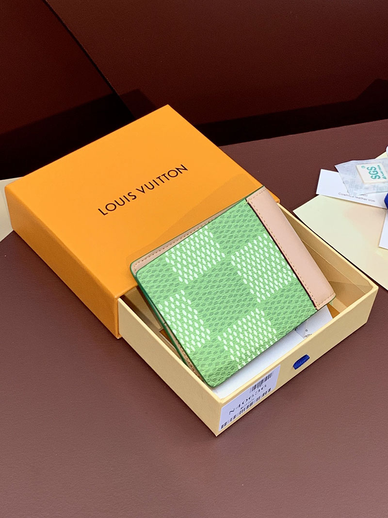 ルイヴィトン アウトレット 店舗 LOUIS VUITTON ポルトフォイユ・スレンダー ダミエ・ゴルフ N40636 ミニ財布 - 画像 (9)