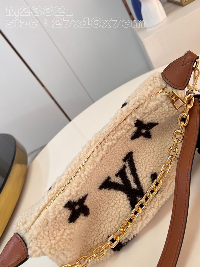 ルイヴィトン並行輸入品 LOUIS VUITTON LV SKI オーバー ザ ムーン クレーム シアリング M23321 ルイヴィトン 新作バッグ 2026 - 画像 (4)