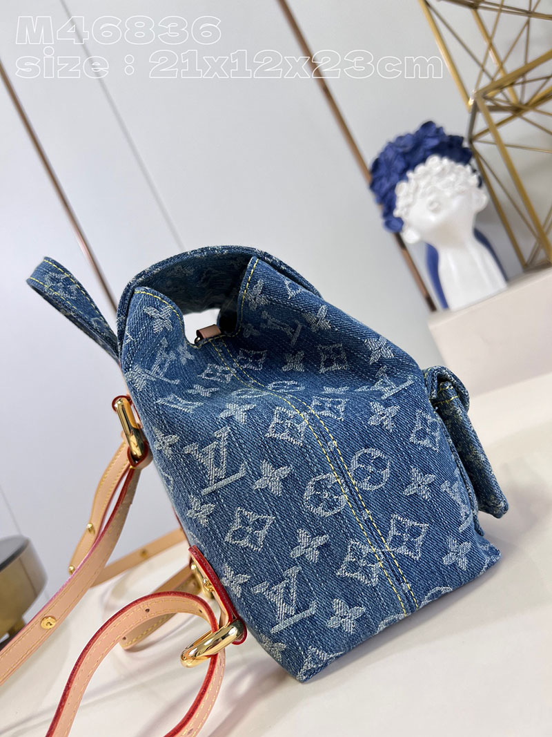 ルイヴィトン並行輸入品 LOUIS VUITTON LV リミックス ヴェニス ブルーデニム モノグラムデニム M46836 ルイヴィトン リュック デニム - 画像 (8)
