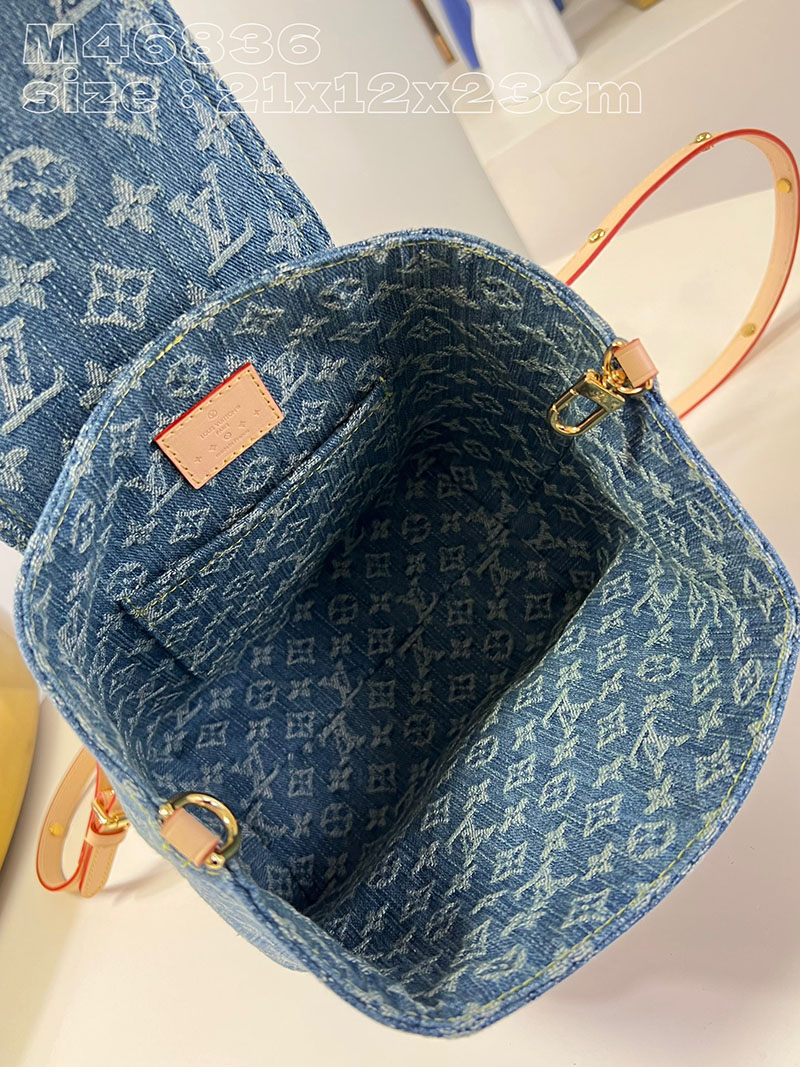 ルイヴィトン並行輸入品 LOUIS VUITTON LV リミックス ヴェニス ブルーデニム モノグラムデニム M46836 ルイヴィトン リュック デニム - 画像 (3)