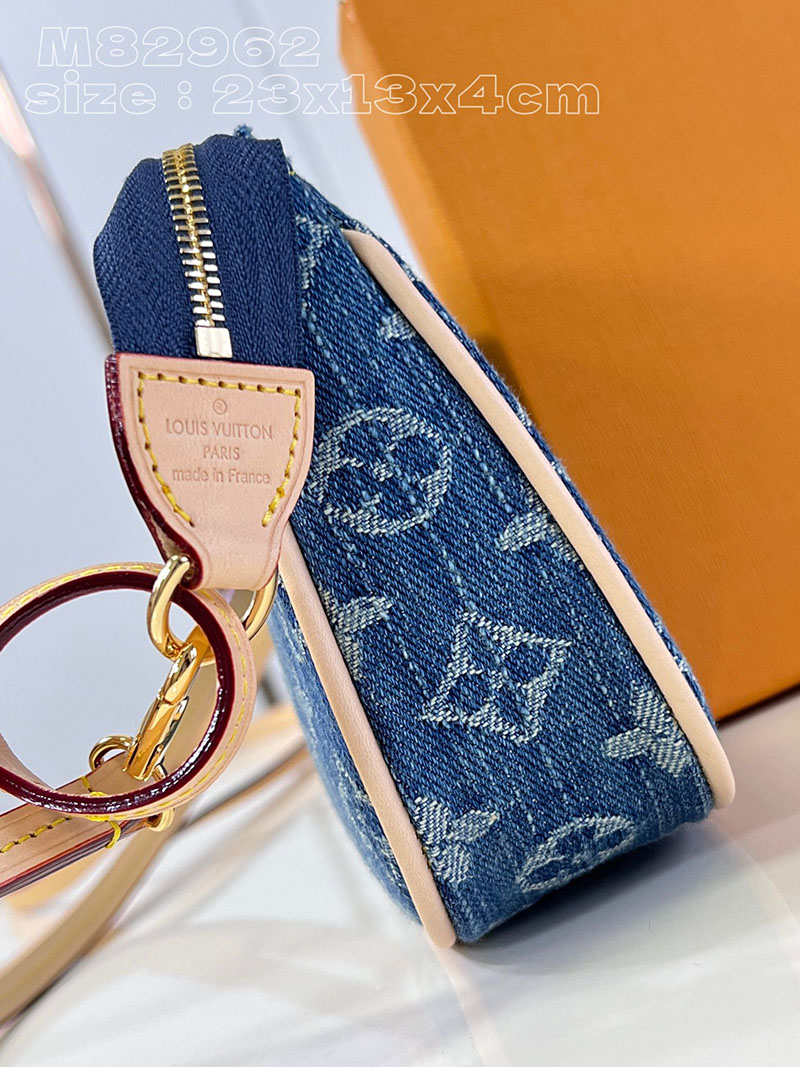 ルイヴィトン並行輸入品 LOUIS VUITTON ミュルティ・ポシェット・アクセソワール ブルーデニム モノグラムデニム M82962 ルイヴィトン デニム ショルダーバッグ - 画像 (8)