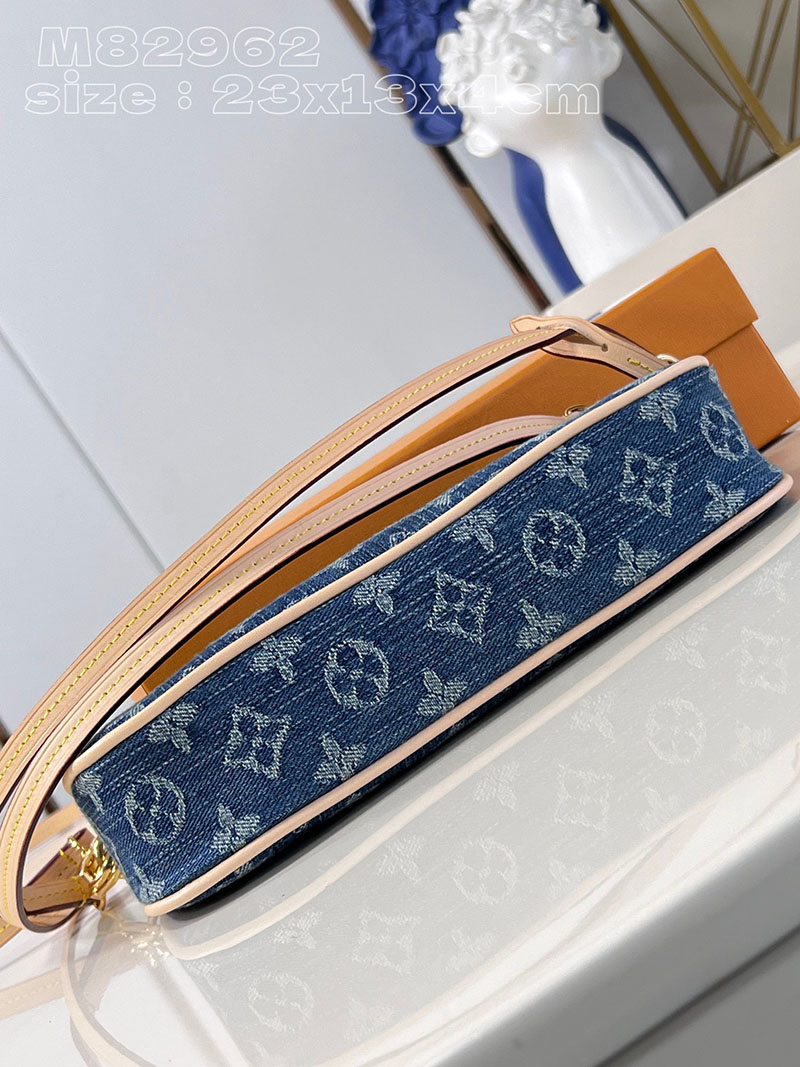ルイヴィトン並行輸入品 LOUIS VUITTON ミュルティ・ポシェット・アクセソワール ブルーデニム モノグラムデニム M82962 ルイヴィトン デニム ショルダーバッグ - 画像 (7)