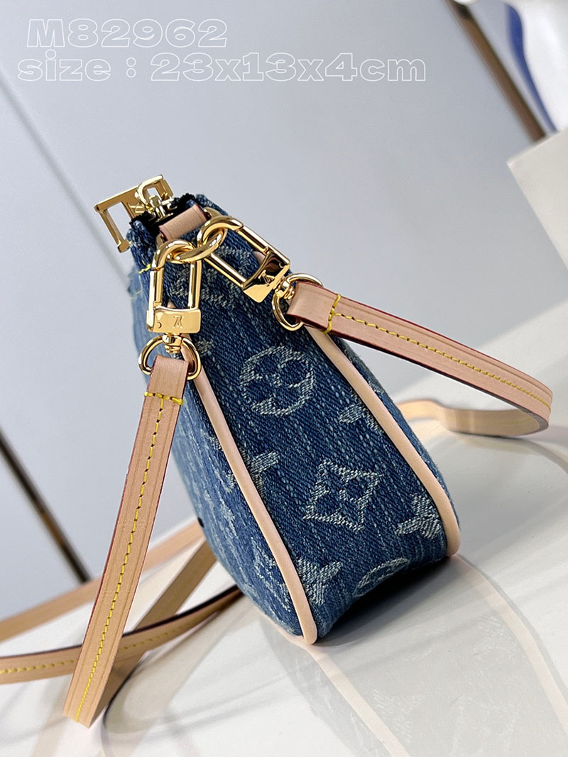 ルイヴィトン並行輸入品 LOUIS VUITTON ミュルティ・ポシェット・アクセソワール ブルーデニム モノグラムデニム M82962 ルイヴィトン デニム ショルダーバッグ - 画像 (6)