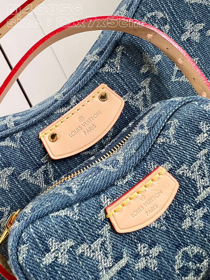 ルイヴィトン並行輸入品 LOUIS VUITTON LVリミックス クロワッサン ブルーデニム モノグラムデニム M46856 ルイヴィトン クロワッサン デニム - 画像 (9)