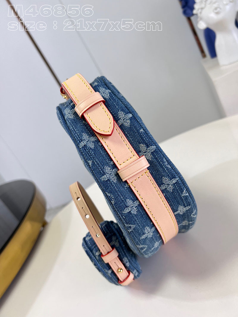 ルイヴィトン並行輸入品 LOUIS VUITTON LVリミックス クロワッサン ブルーデニム モノグラムデニム M46856 ルイヴィトン クロワッサン デニム - 画像 (8)