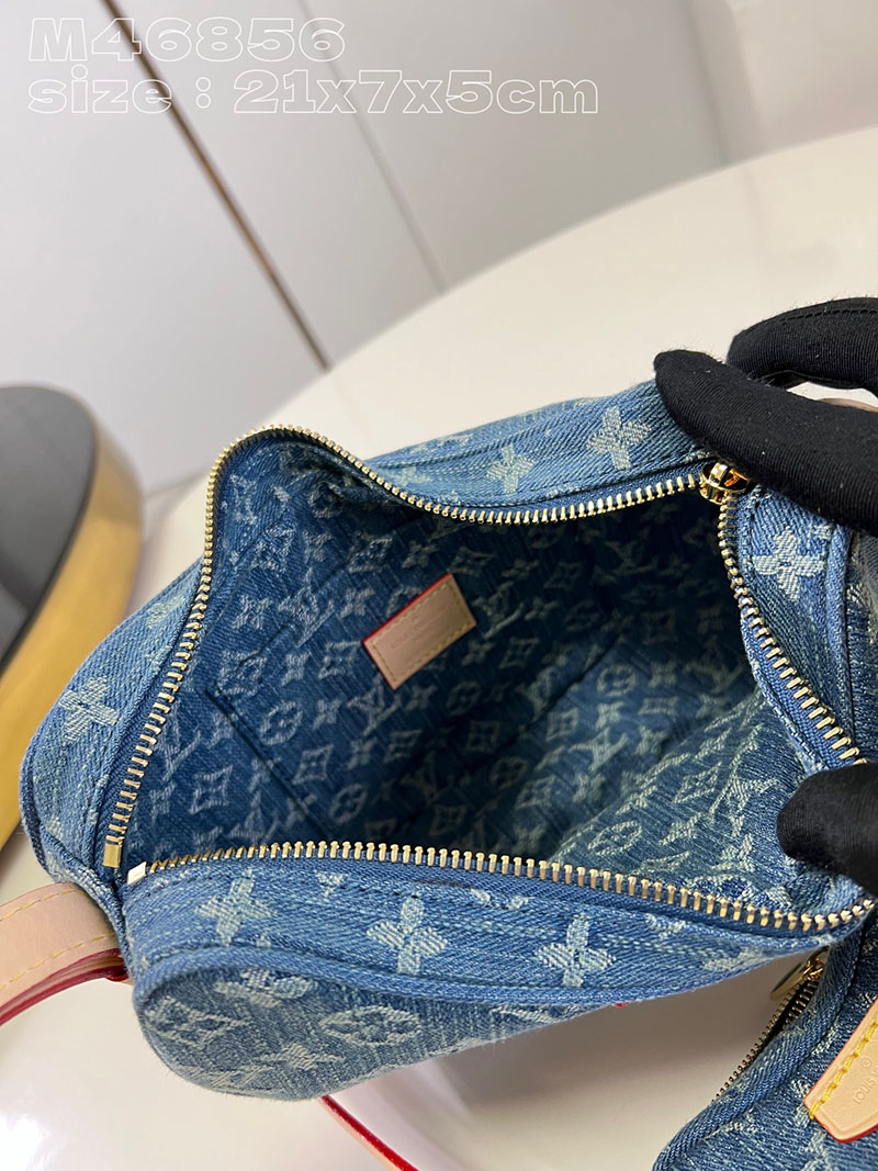 ルイヴィトン並行輸入品 LOUIS VUITTON LVリミックス クロワッサン ブルーデニム モノグラムデニム M46856 ルイヴィトン クロワッサン デニム - 画像 (3)