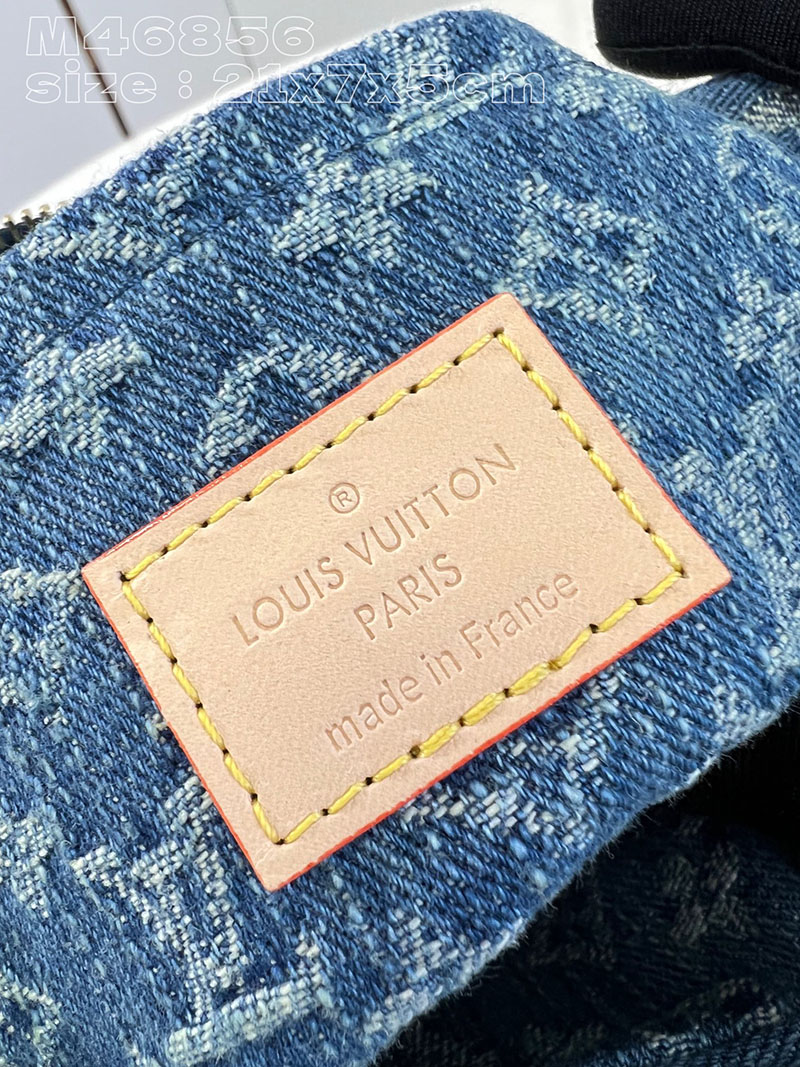 ルイヴィトン並行輸入品 LOUIS VUITTON LVリミックス クロワッサン ブルーデニム モノグラムデニム M46856 ルイヴィトン クロワッサン デニム - 画像 (2)