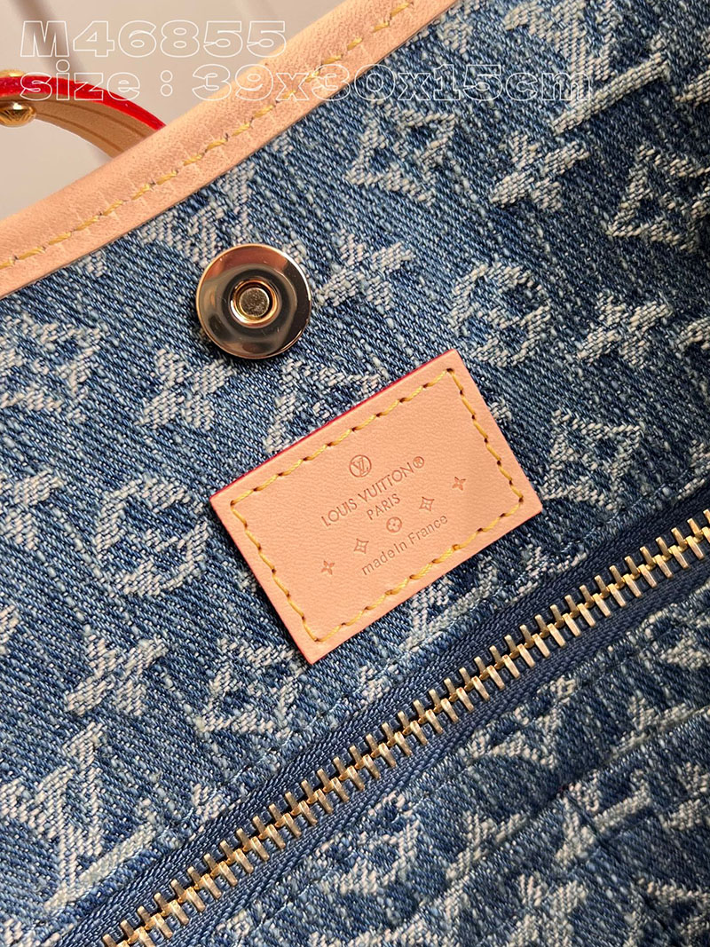 ルイヴィトン並行輸入品 LOUIS VUITTON キャリーオールNM MM ブルーデニム モノグラムデニム M46855 ルイヴィトン トートバッグ 人気ランキング - 画像 (3)