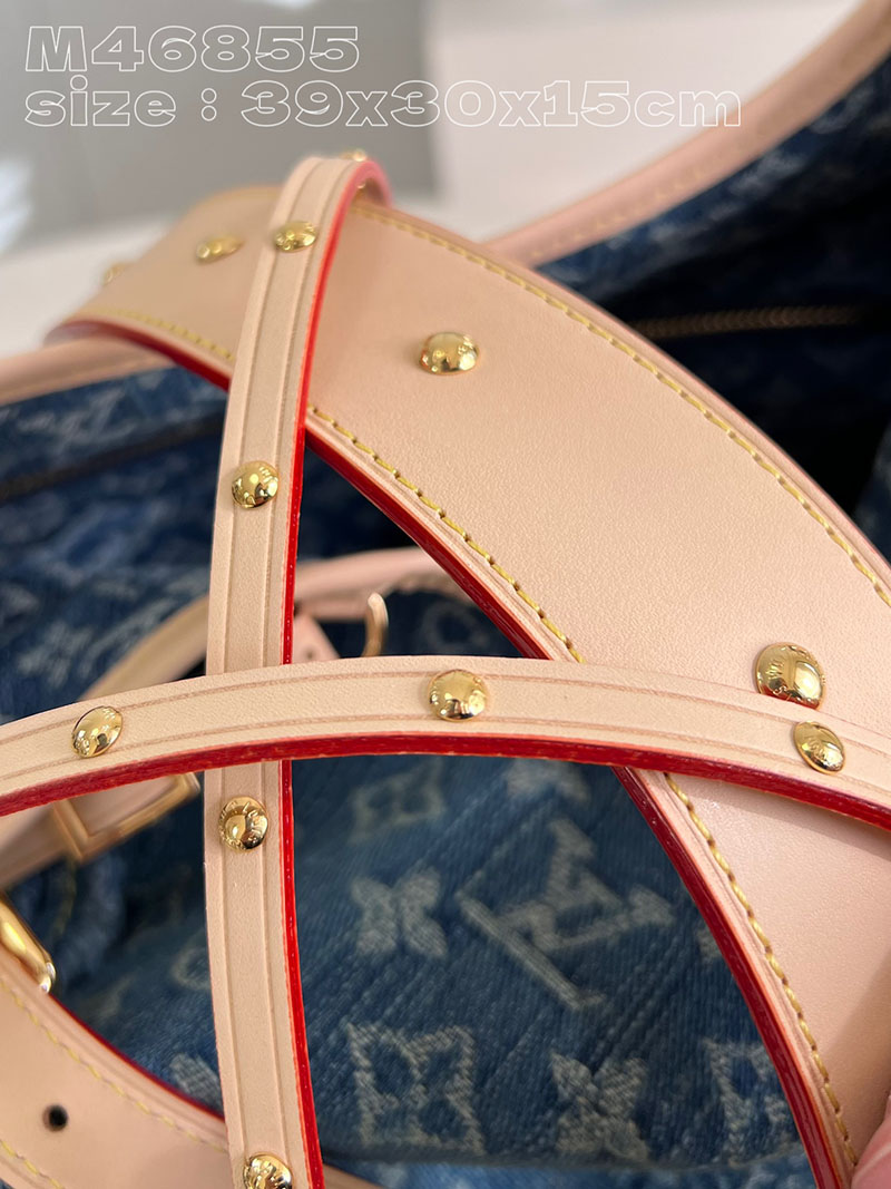 ルイヴィトン並行輸入品 LOUIS VUITTON キャリーオールNM MM ブルーデニム モノグラムデニム M46855 ルイヴィトン トートバッグ 人気ランキング - 画像 (2)