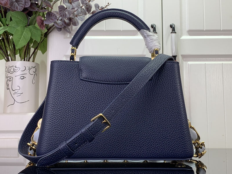 ルイヴィトン並行輸入品 LOUIS VUITTON カプシーヌ BB ネイビー ブルー トリヨンレザー lv301953 ヴィトン カプシーヌ 値段 - 画像 (8)