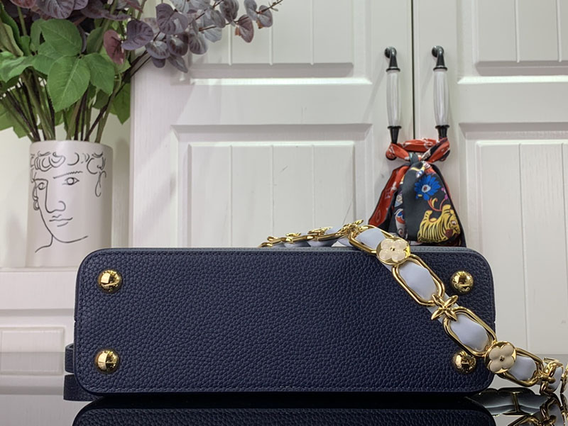 ルイヴィトン並行輸入品 LOUIS VUITTON カプシーヌ BB ネイビー ブルー トリヨンレザー lv301953 ヴィトン カプシーヌ 値段 - 画像 (7)
