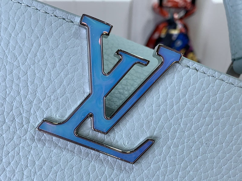 ルイヴィトン並行輸入品 LOUIS VUITTON カプシーヌ ミニ キャンディ ブルー トリヨンレザー lv301957 ルイヴィトン ミニバッグ 安い - 画像 (5)