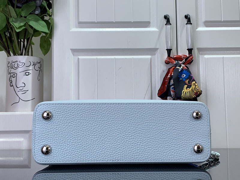 ルイヴィトン並行輸入品 LOUIS VUITTON カプシーヌ BB キャンディ ブルー トリヨンレザー lv301958 ルイヴィトン バッグ 安い - 画像 (7)