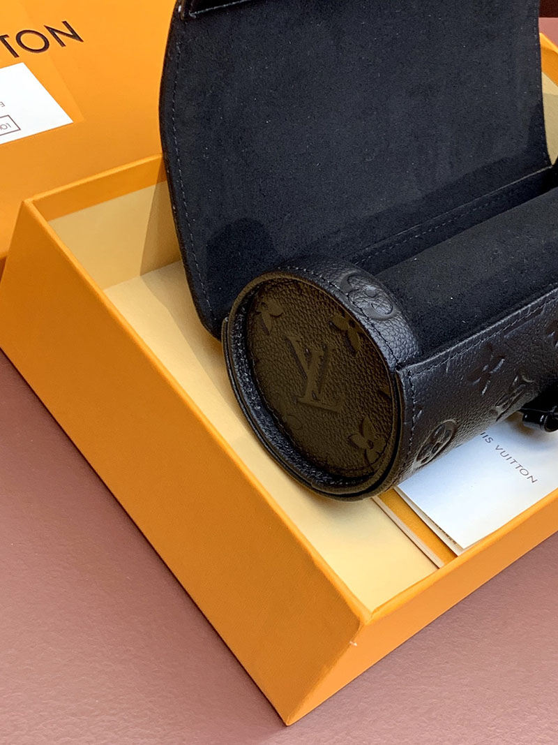 ルイヴィトン並行輸入品 LOUIS VUITTON エテュイ・3 モントル ブラック トリヨンレザー M10147 時計ケース おしゃれ - 画像 (7)
