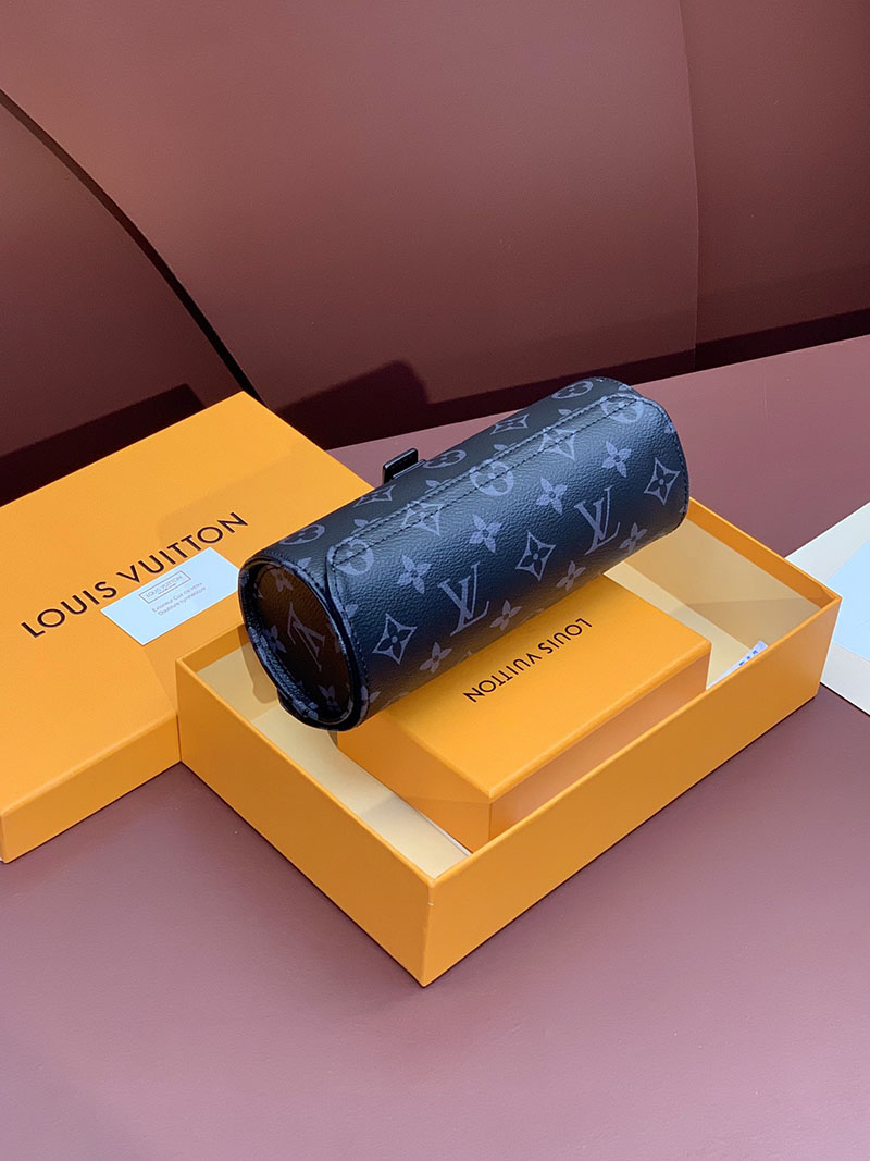 ルイヴィトン並行輸入品 LOUIS VUITTON エテュイ・3 モントル ブラック モノグラム M43385 時計ケース 高級 おすすめ - 画像 (9)