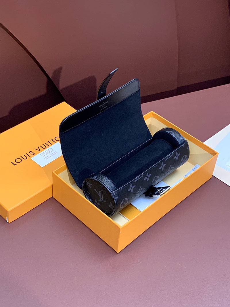 ルイヴィトン並行輸入品 LOUIS VUITTON エテュイ・3 モントル ブラック モノグラム M43385 時計ケース 高級 おすすめ - 画像 (8)