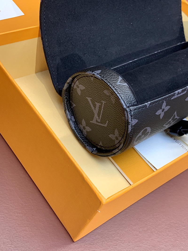 ルイヴィトン並行輸入品 LOUIS VUITTON エテュイ・3 モントル ブラック モノグラム M43385 時計ケース 高級 おすすめ - 画像 (7)