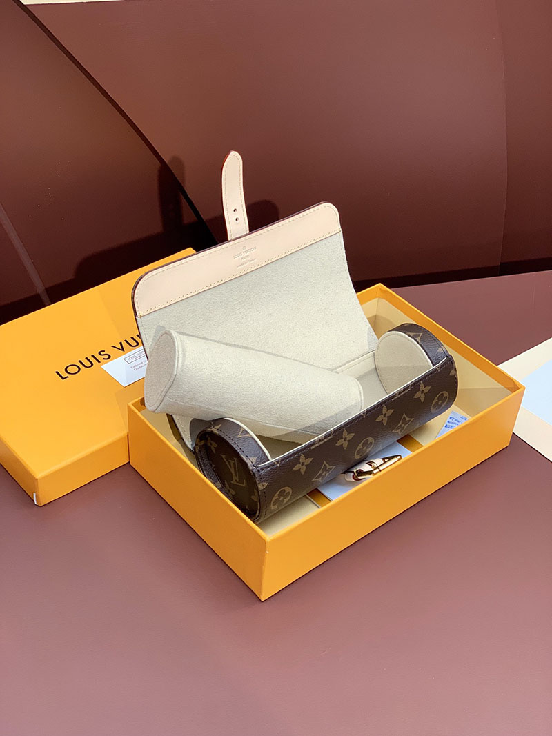 ルイヴィトン並行輸入品 LOUIS VUITTON エテュイ・3 モントル ブラック モノグラム・キャンバス M47530 ウォッチケース ハイブランド - 画像 (5)