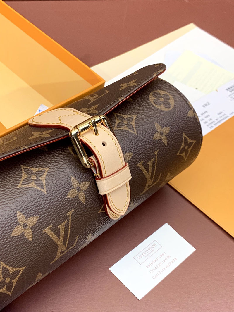 ルイヴィトン並行輸入品 LOUIS VUITTON エテュイ・3 モントル ブラック モノグラム・キャンバス M47530 ウォッチケース ハイブランド - 画像 (3)