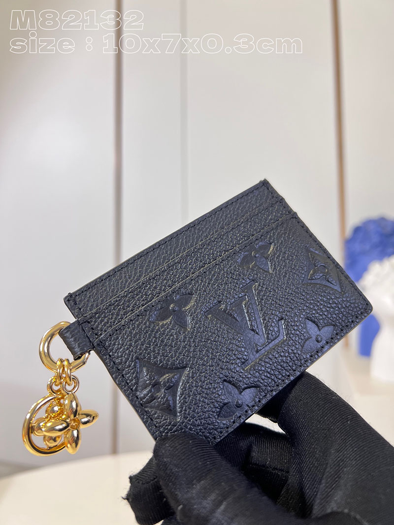 ルイヴィトン並行輸入品 LOUIS VUITTON ポルト カルト・LV チャーム ノワール モノグラム M82132 ルイヴィトン カード ケース 黒 - 画像 (6)