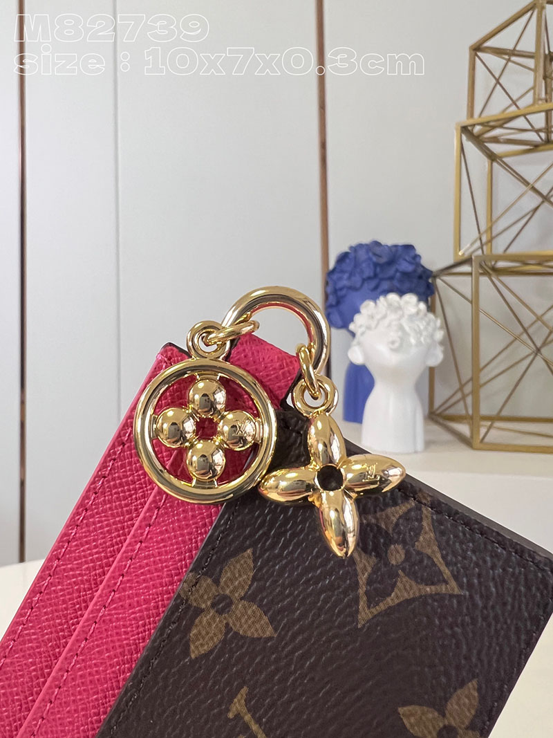 ルイヴィトン並行輸入品 LOUIS VUITTON ポルト カルト・LV チャーム フローズンオーキッド モノグラム lv301971 ルイヴィトン カードケース 新作 - 画像 (4)