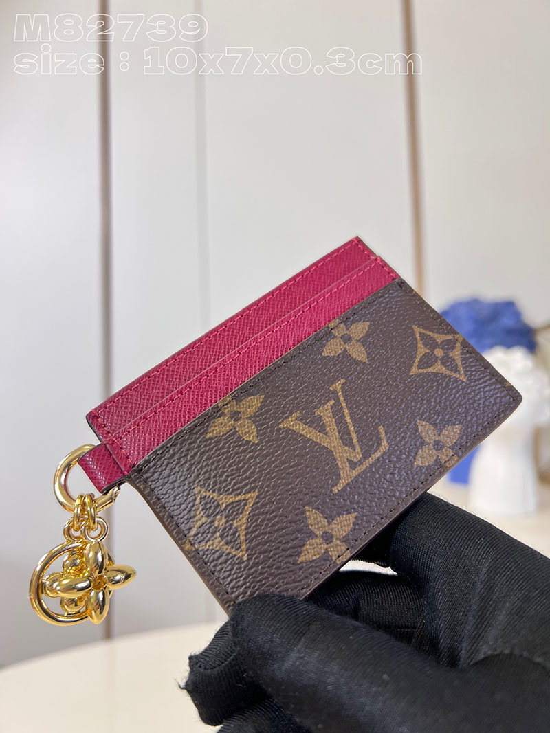 ルイヴィトン並行輸入品 LOUIS VUITTON ポルト カルト・LV チャーム フューシャ モノグラム lv301973 カードケース ブランド レディース 人気 - 画像 (6)